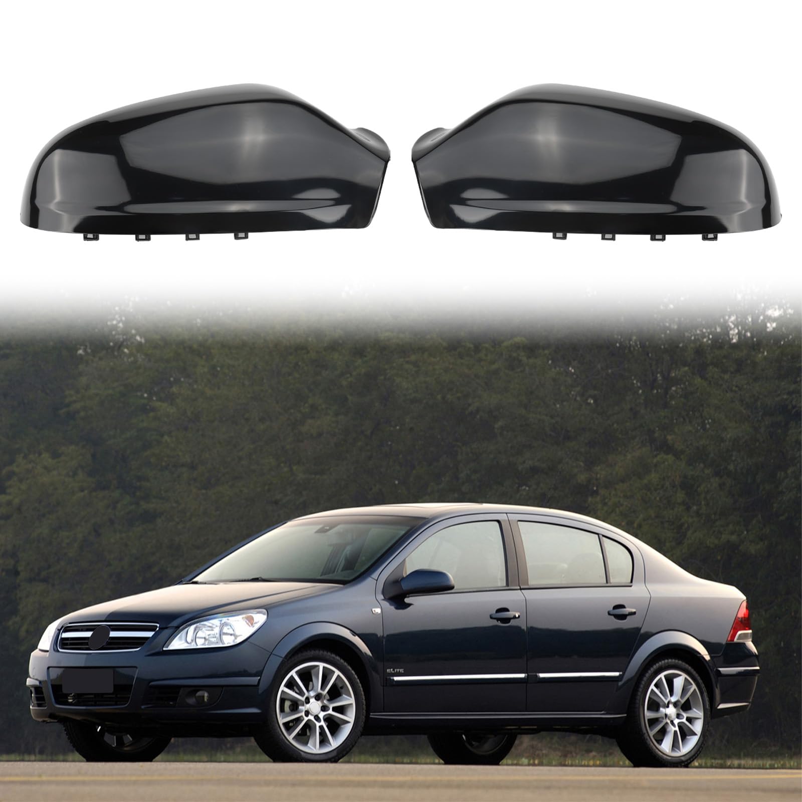 Coque de Rétroviseur de Voiture pour Opel Astra H MK5 2004-2009 | Numéro OEM 13141999, Numéro de pièce: 6428200, 6428912, 6428925, 6428911,Droite et Gauche