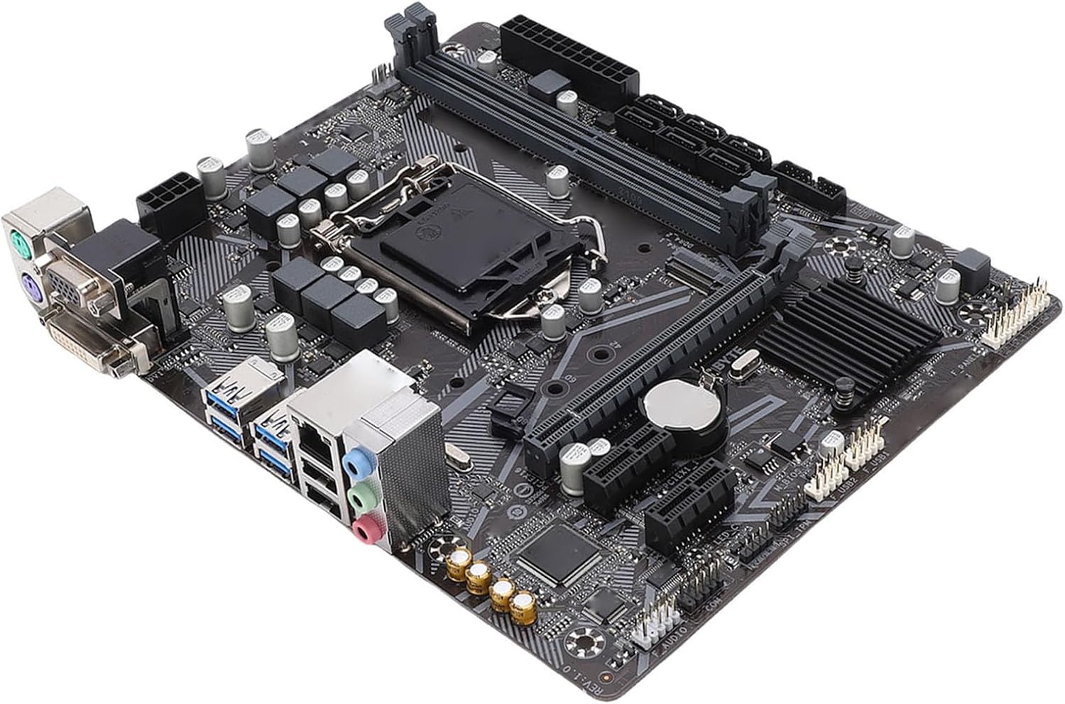 VBESTLIFE B460M Motherboard, LGA 1200 Dual Channel DDR4 PCIe 3.0 M.2 Automatic XMP Overclocking ATX Motherboard for PC Computer
