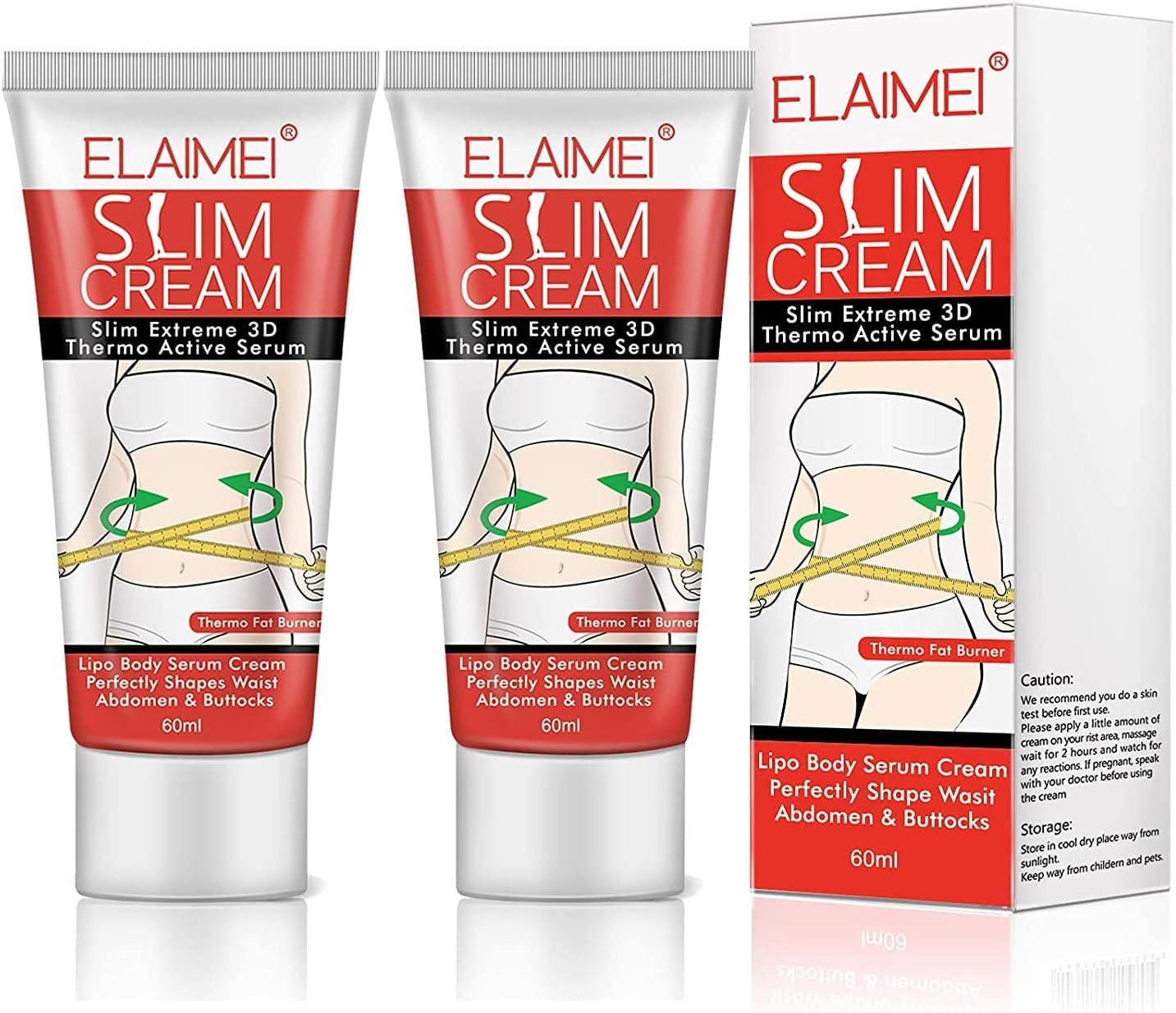 Slimming Hot Cream 2 Pack, Hot Cream for Belly Fat, Fat Burning Cream, Anti-Cellulite Slim Massage Cream - Slimming Cream for Waist, Belly, Buttocks and Thighs, Loose Weight Fast for Women