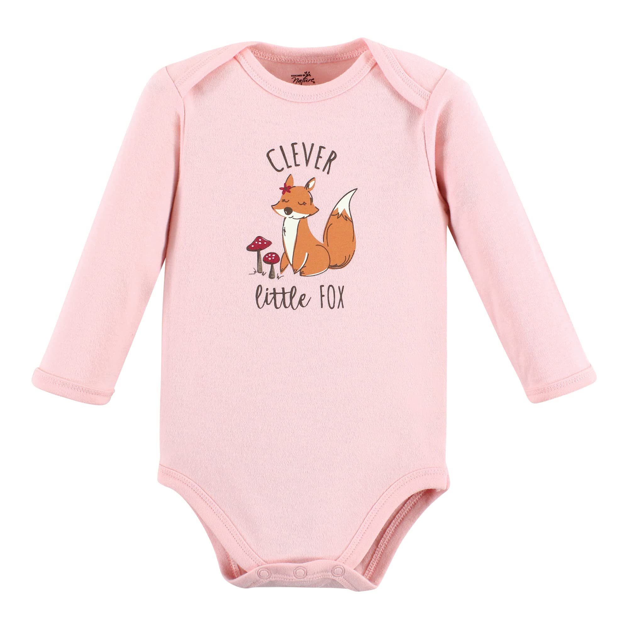 Touched by Nature Unisex Baby Bio-Baumwolle Langarm Bodys Junge Woodland Alphabet 0-3 Monate