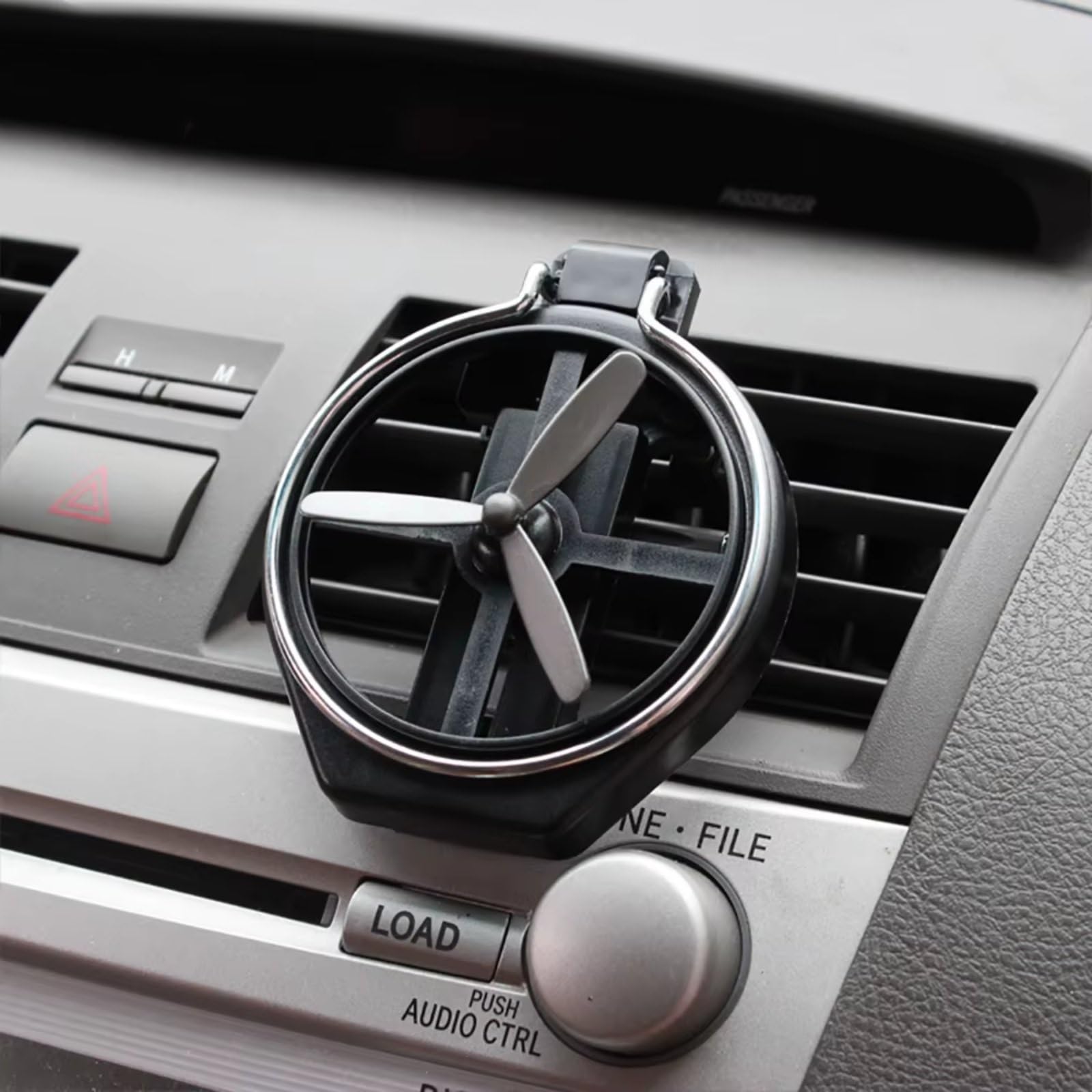 Portabevande per Auto 1 Pezzo Portabicchieri Universale Pieghevole per Auto con Ventola e Bocchetta di Ventilazione, Accessori per Bottiglie di Bevande (Nero)