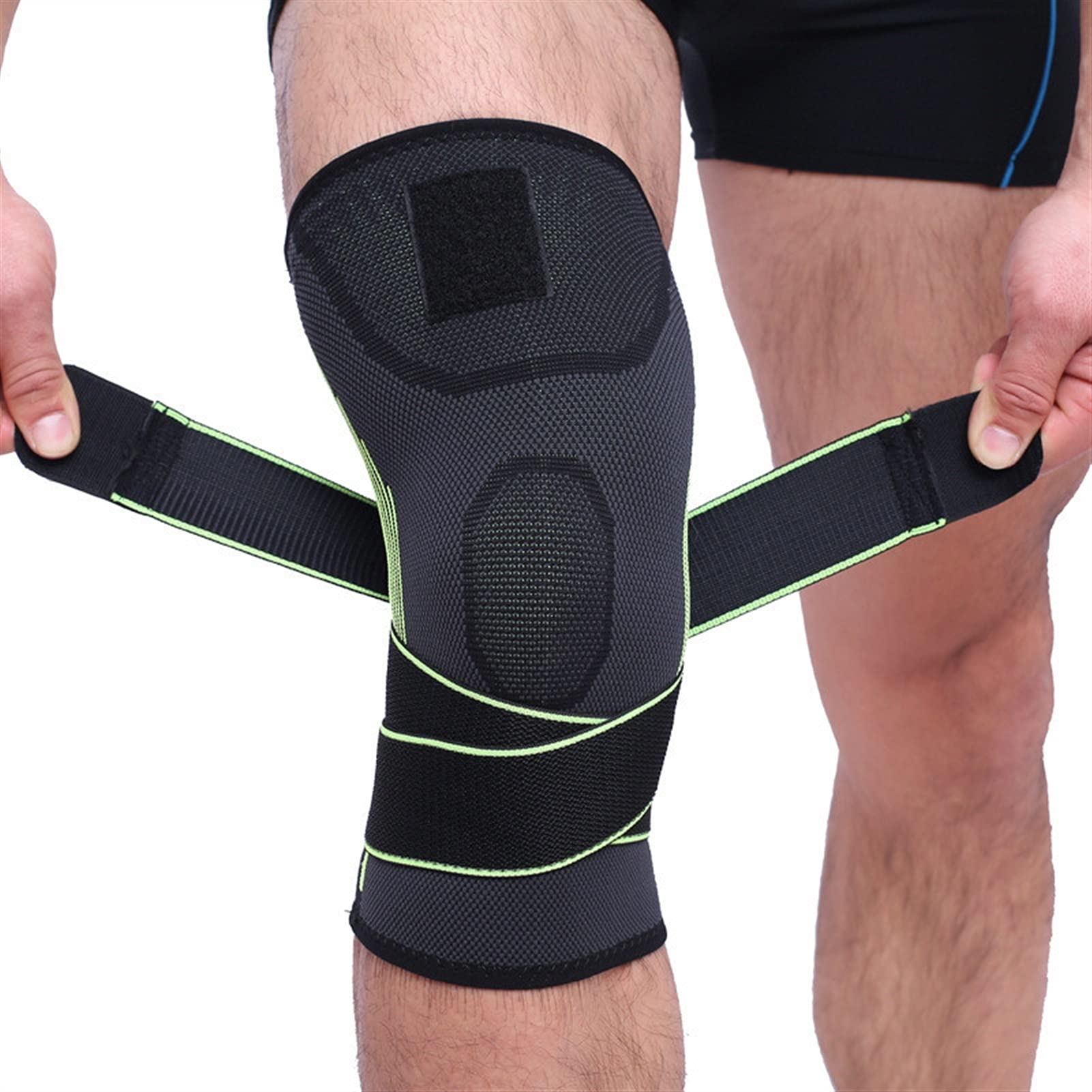 Verstellbare, rutschfeste Kniebandage für Arthritis, Meniskusriss, Wiederherstellung von Verletzungen, Linderung von Gelenkschmerzen 220403 (Color : D)
