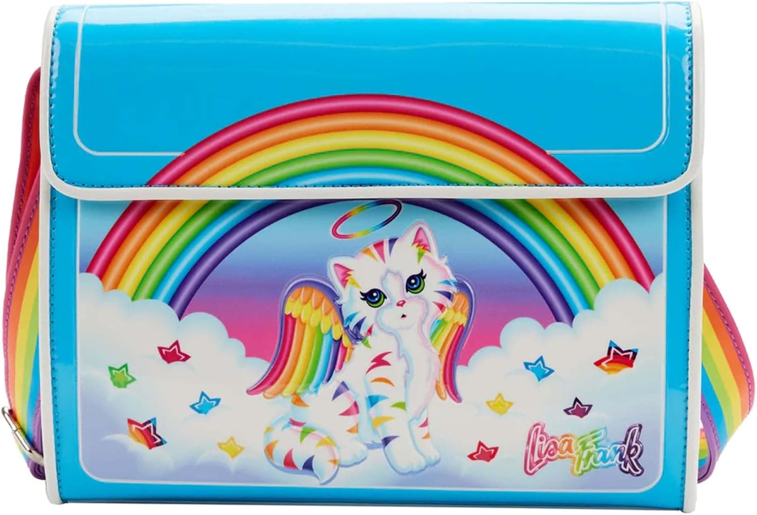 Loungefly Women's Lisa Frank Angel Kitty Crossbody