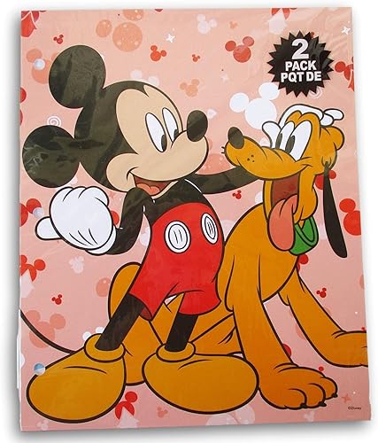 Miniatura 5 de Paquete de carpetas de Mickey Mouse - Juego de dos carpetas de cartera de 3 agujeros y 2 bolsillos