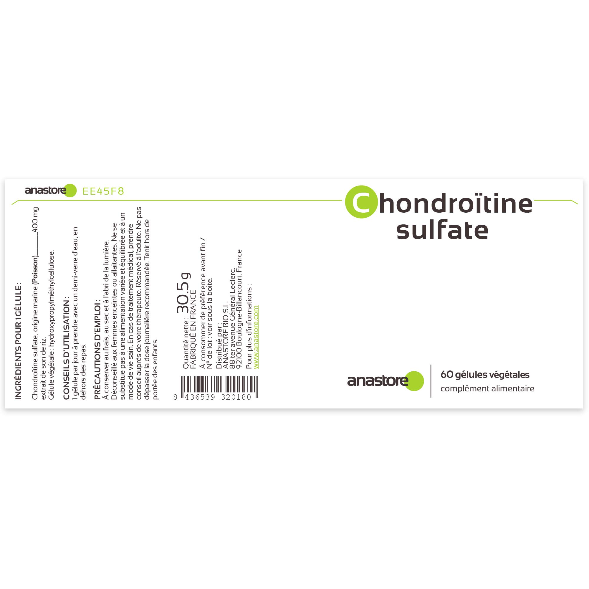 CHONDROITIN-SULFAT - 400mg / 240 Kapseln