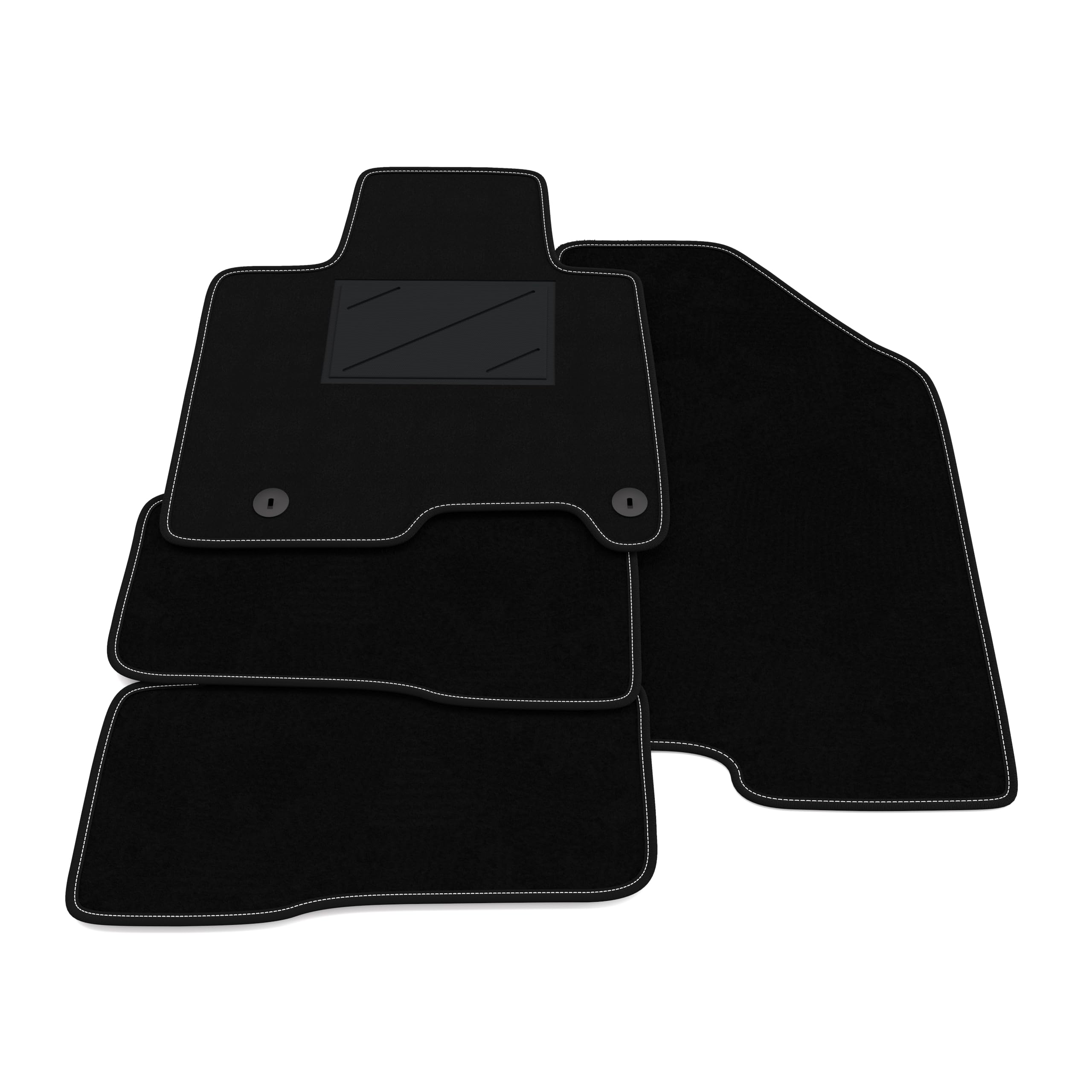 Kit Tappetini Auto Per Hyundai Tucson Hybrid 2020-2025 - Sagomati, In Moquette Nera, Con Battitacco, Made In Italy