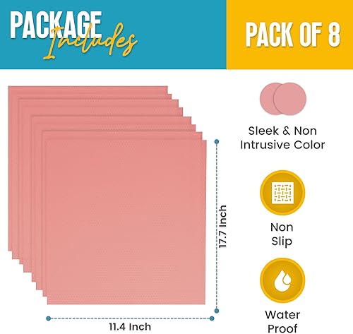 Miniatura 9 de Linda's Essentials - Revestimientos para refrigerador (16 unidades)  Revestimiento para refrigerador fácil de limpiar con protección contra