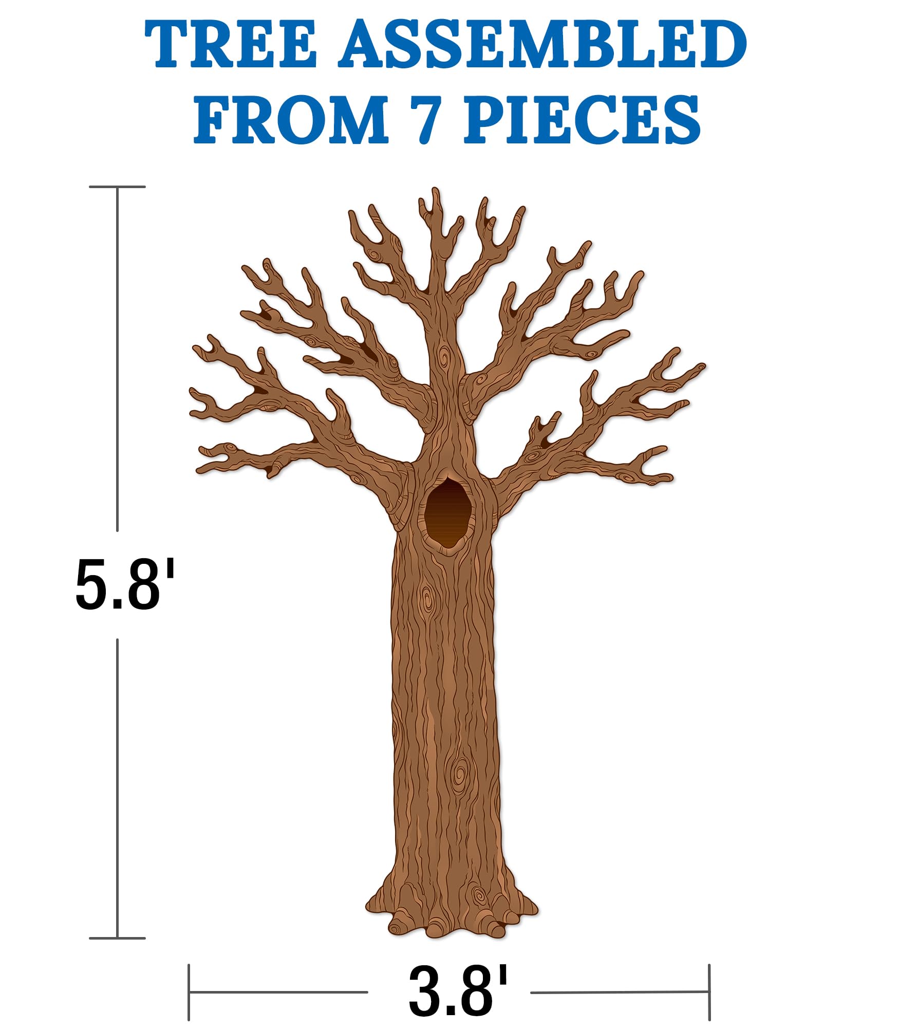 Carson Dellosa Woodland Friends Tree Bulletin Board Set – 120Pcs Forest Decor For Classroom & Fall - View #8