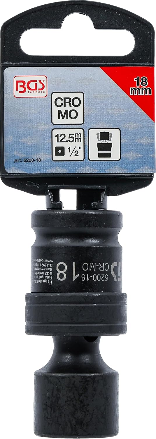 BGS 5200-18 | Impact Ball Joint Socket | 12.5 mm (1/2") Drive | 18 mm