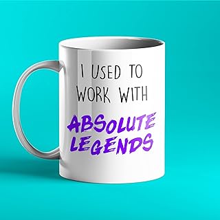 I Used To Work With Absolute Legends Mug - Funny Retirement Gift, For Work Friend, Colleague, Boss, Leaving Job Gift