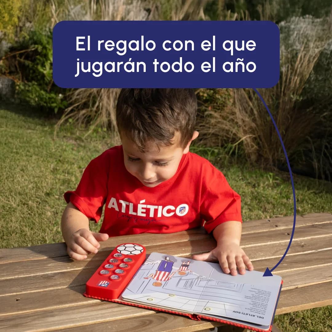 Fans Legacy - Libro de Sonido Interactivo Oficial Con Licencia Del Atlético de Madrid Para Niños, 8 Cánticos de Aficionados, Mayores de 2 Años