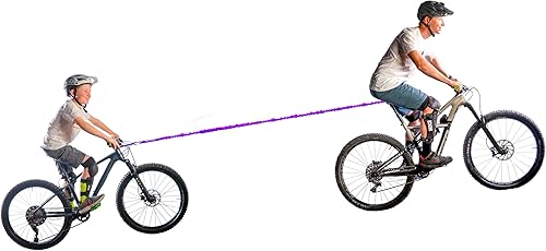 Vista 14 de The Original Bike Bungee Tow Rope MTB & Cycling Stretch Pull Strap for Riding Further with Your Friend, Child, Kids Compatible with Any Bicycle