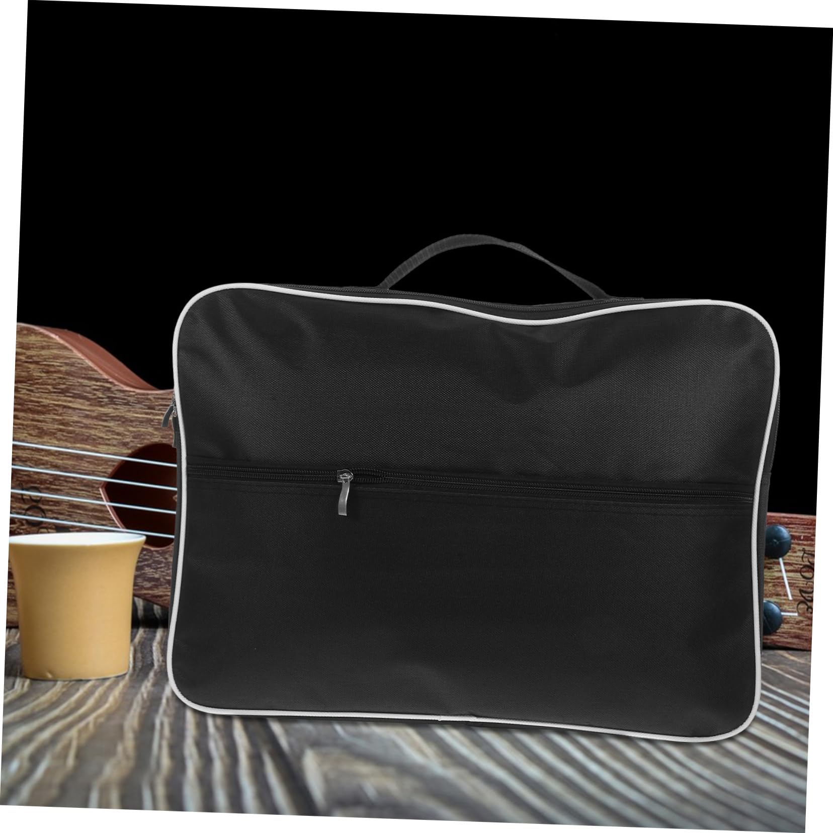 削除前お値下げ❣️大きな木製ハープと収納バック 収納ボックス アタ製 真鍮取っ手 22cm おしゃれ キッチン収納