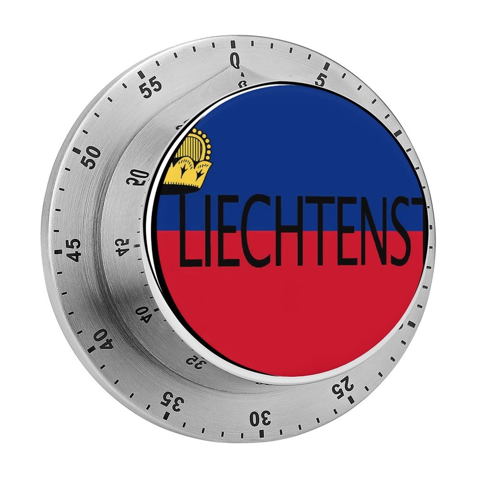 Liechtenstein Flag Liechtensteiner Magnetic Timer for Kitchen Cooking Productivity Stainless Steel Timers with Alarm