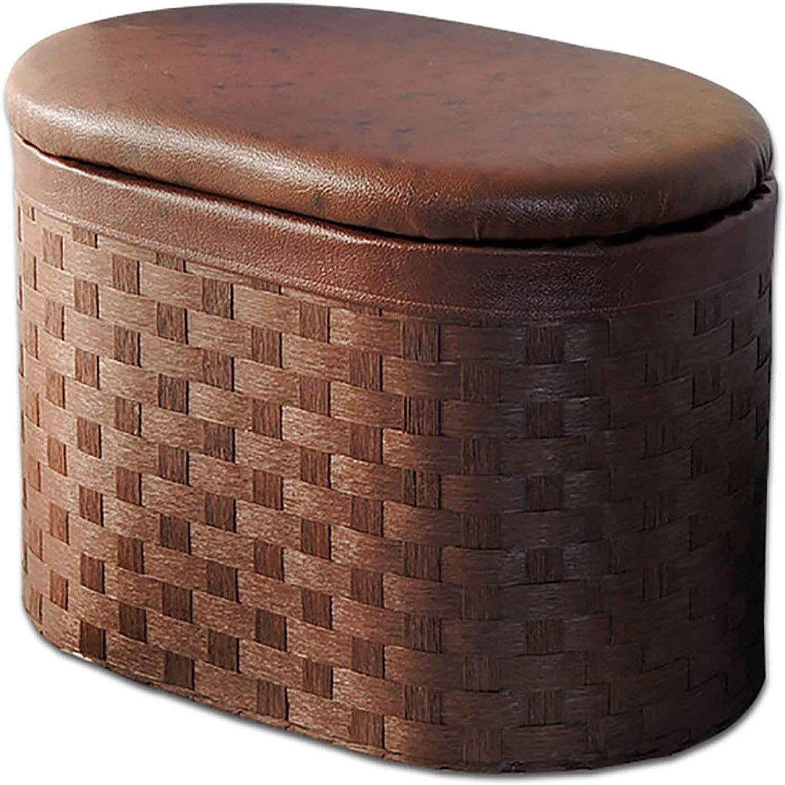 Banc de rangement en rotin DASHADAO avec assise rembourrée haut de gamme