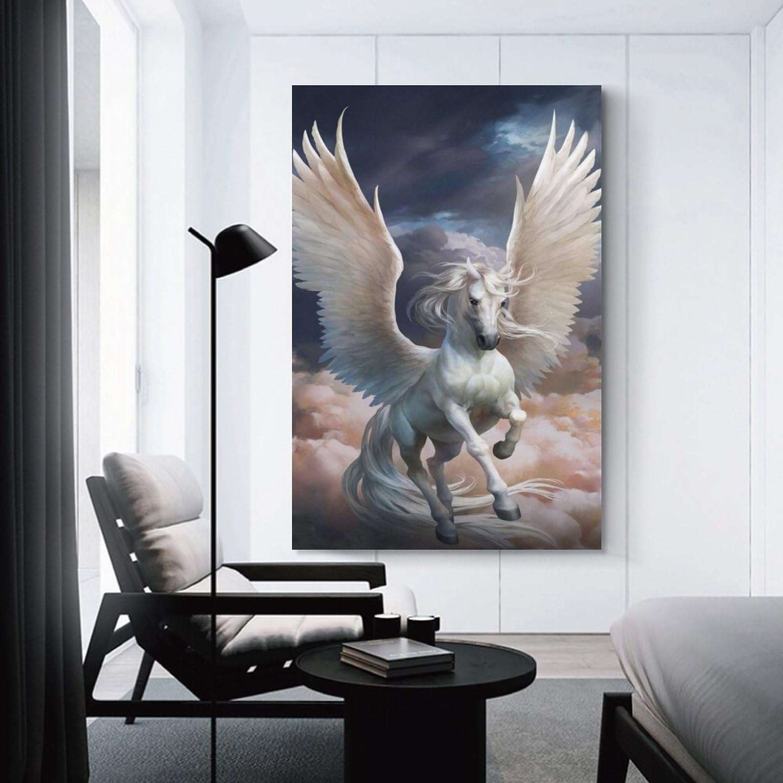 Amazon.co.jp: ファンタジー風ペガサス・アートポスター アートパネル