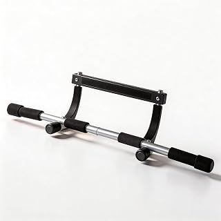 Doorway Pull Up Bar, No Drill Easy Installation | Multi Grip Chin Up Bar with Steel Tube Frame, Non Slip Foam Handles, Portable Home Gym Equipment for Strength Training