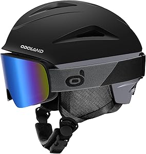 Odoland Ski Helmet & Goggles Set