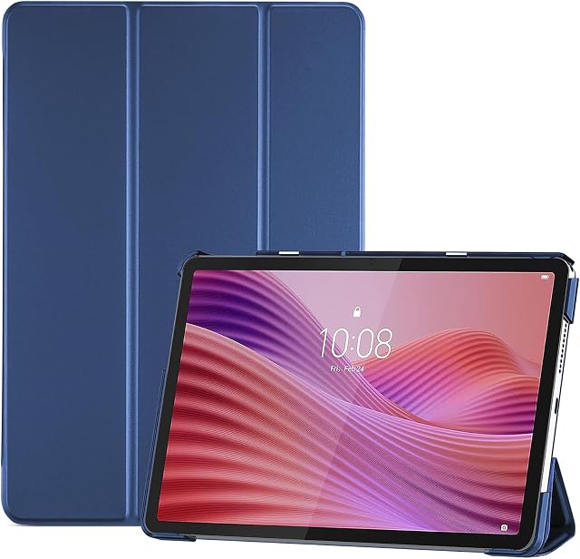 ProCase Custodia per Lenovo Tab 2025 10.1 Pollici, Smart Cover Protettiva per Tablet Lenovo Tab 10.1'' TB311FU/TB311XU -Blu Marino