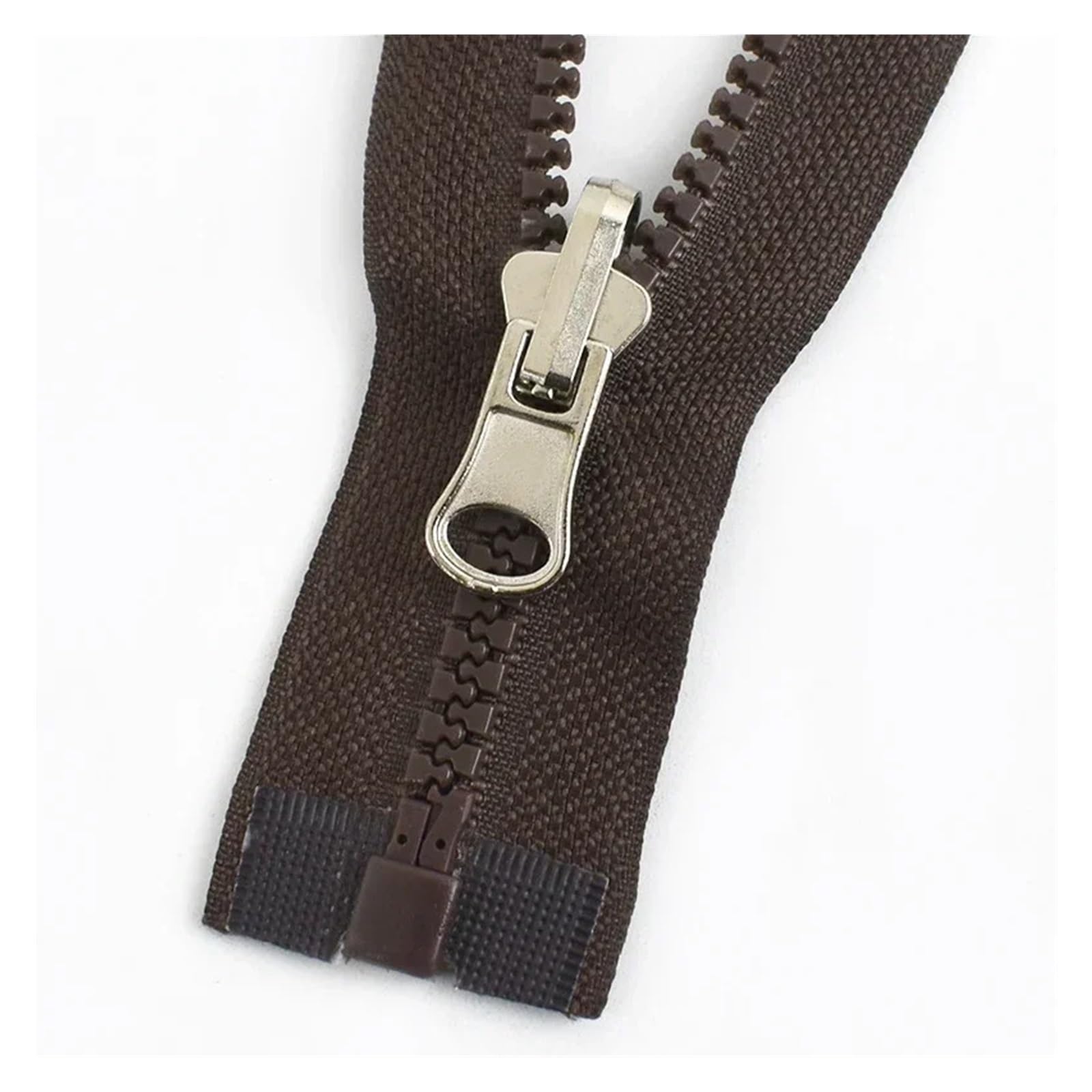 Lot de 1 à 10 fermetures éclair en résine 5# 70 cm extrémité ouverte avec extracteur pour sac couture réparation accessoire artisanal bricolage
