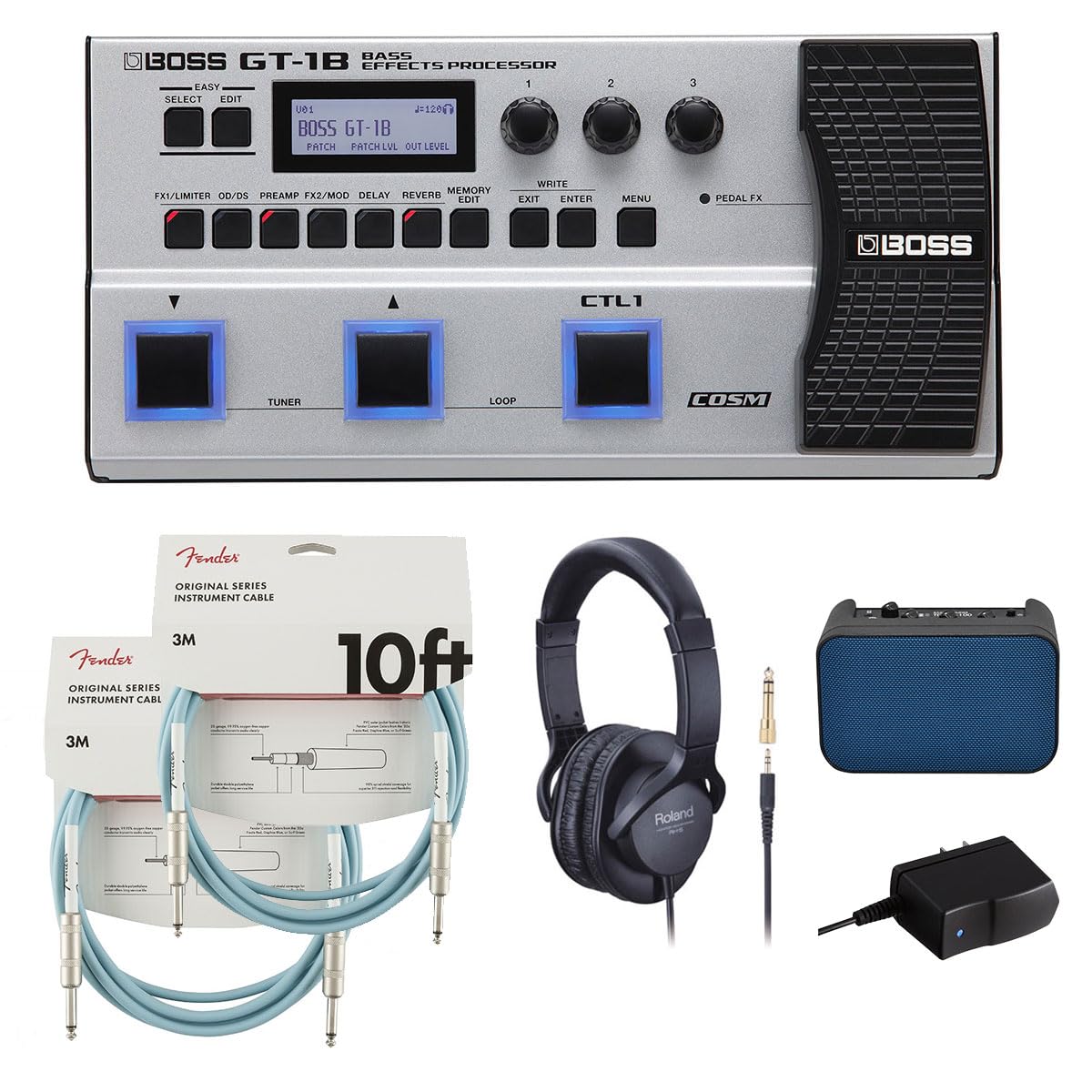 Amazon.co.jp: BOSS/GT-1B [小型ベースアンプ + 周辺機器アイテム同時