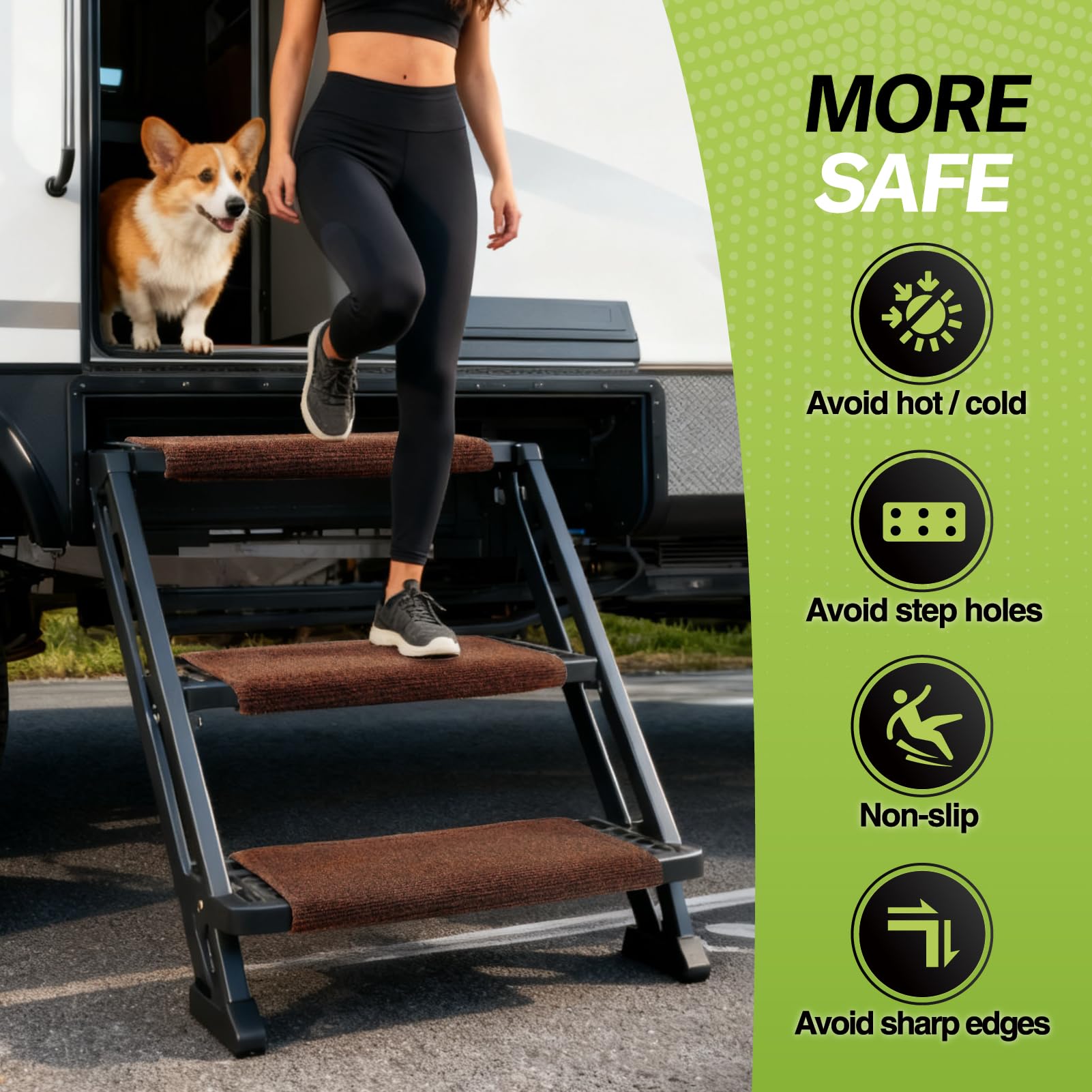 Snapklik.com : RVMATE RV Step Rugs 22 Inch RV Step Covers