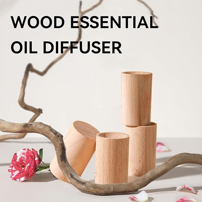 Difusor de Aromas de Madera Cyrank, 15 Piezas Portátil miniatura 6