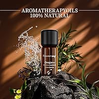 Vista 3 de Aceite esencial de orégano de 0.34 onzas, 100% puro y natural, sin diluir, aceites esenciales de grado terapéutico prémium para difusor, cuidado