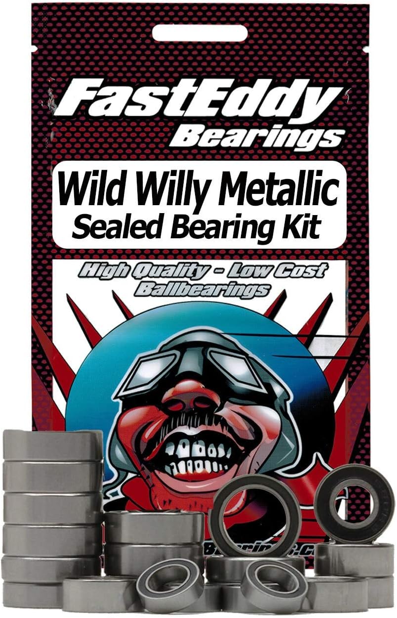 Compatible with Tamiya Wild Willy Metallic (WR-02) Sealed Bearing Kit
