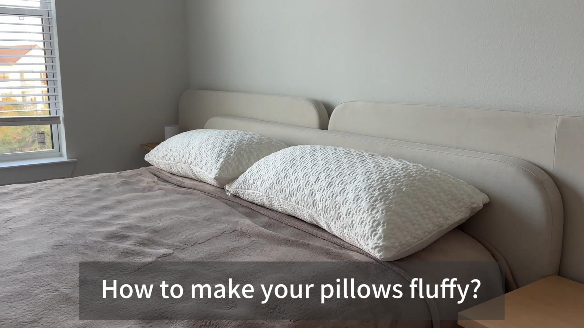 Almohada de espuma viscoelástica ajustable tamaño estándar miniatura 7