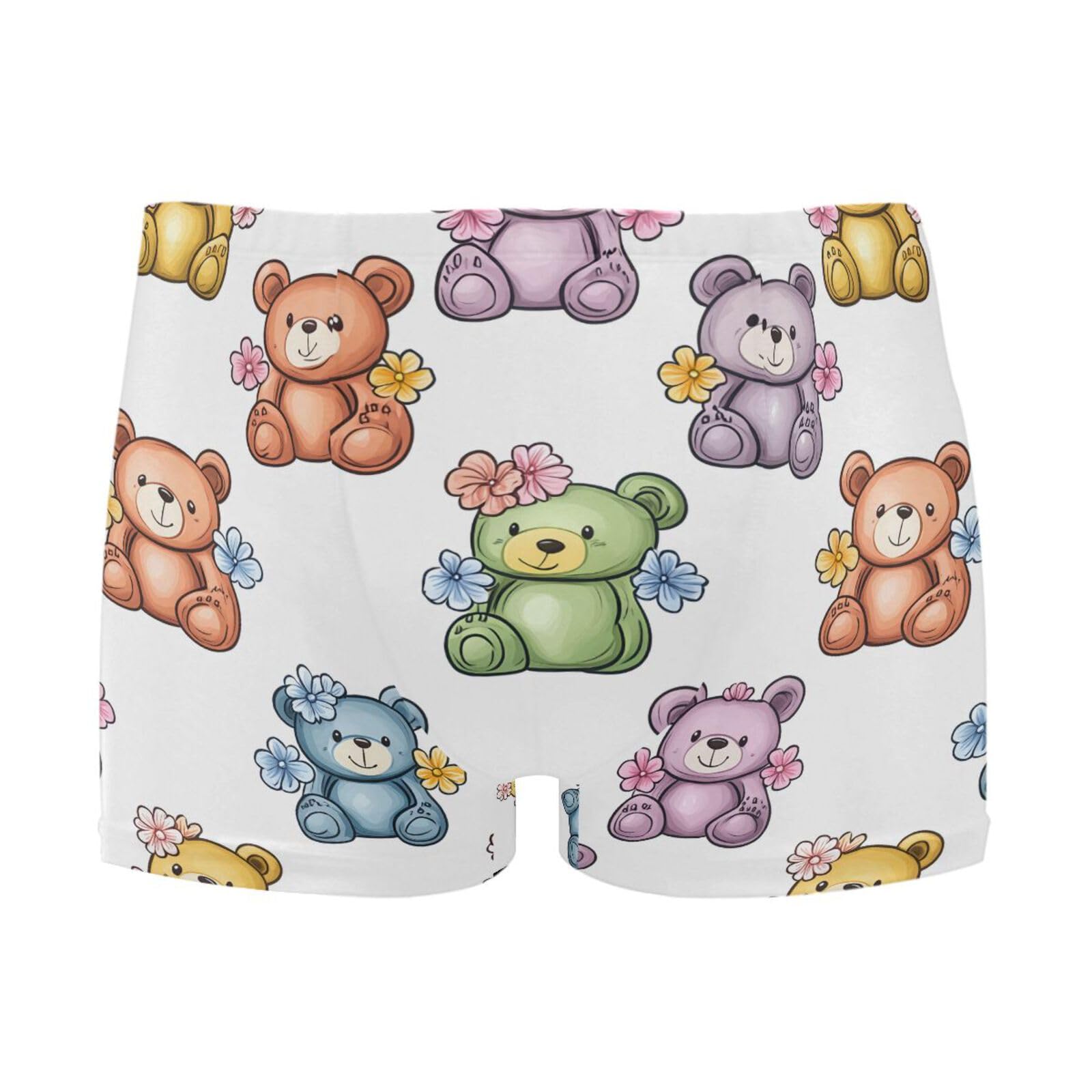 UMIRIKO Men's Swim Briefs Cute Bear Swimsuit Swimwear Swim Trunk Square Leg for Men 3XL 202b8104