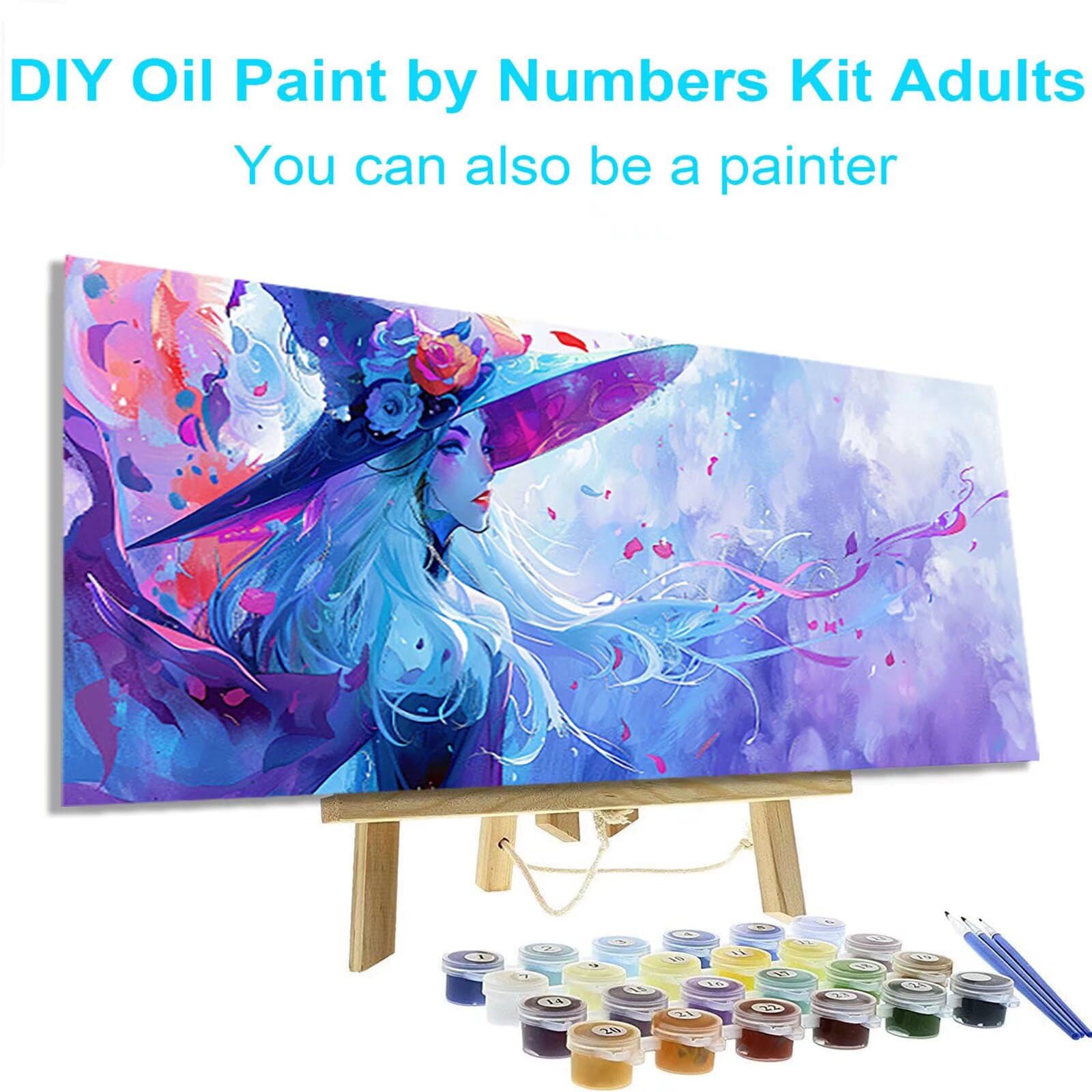 Amazon.com: Paint by Numbers Kit for Adults Anime with Frame Color