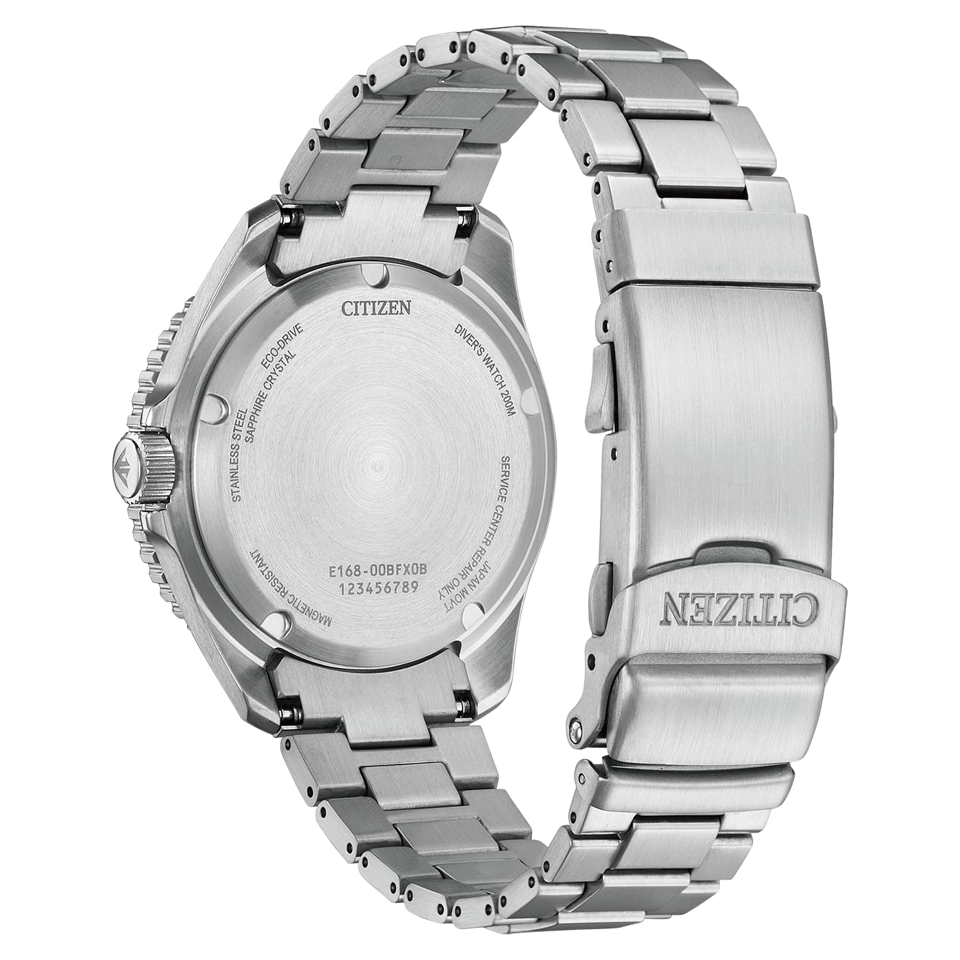 Citizen Promaster Eco-Drive Diver Herrenuhr 40.55 mm, BN0260-54L | Eco-Drive Solar | Keine Batterie Nötig | Saphirglas | 20 bar Wasserdicht | 180 Tage Gangreserve | Datum | Edelstahlband