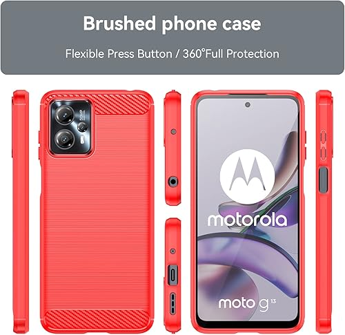 Miniatura 10 de Aikcks Funda para teléfono Motorola G13G23, a prueba de golpes, resistente a los arañazos, TPU suave, para Moto G13G23 funda (negro)