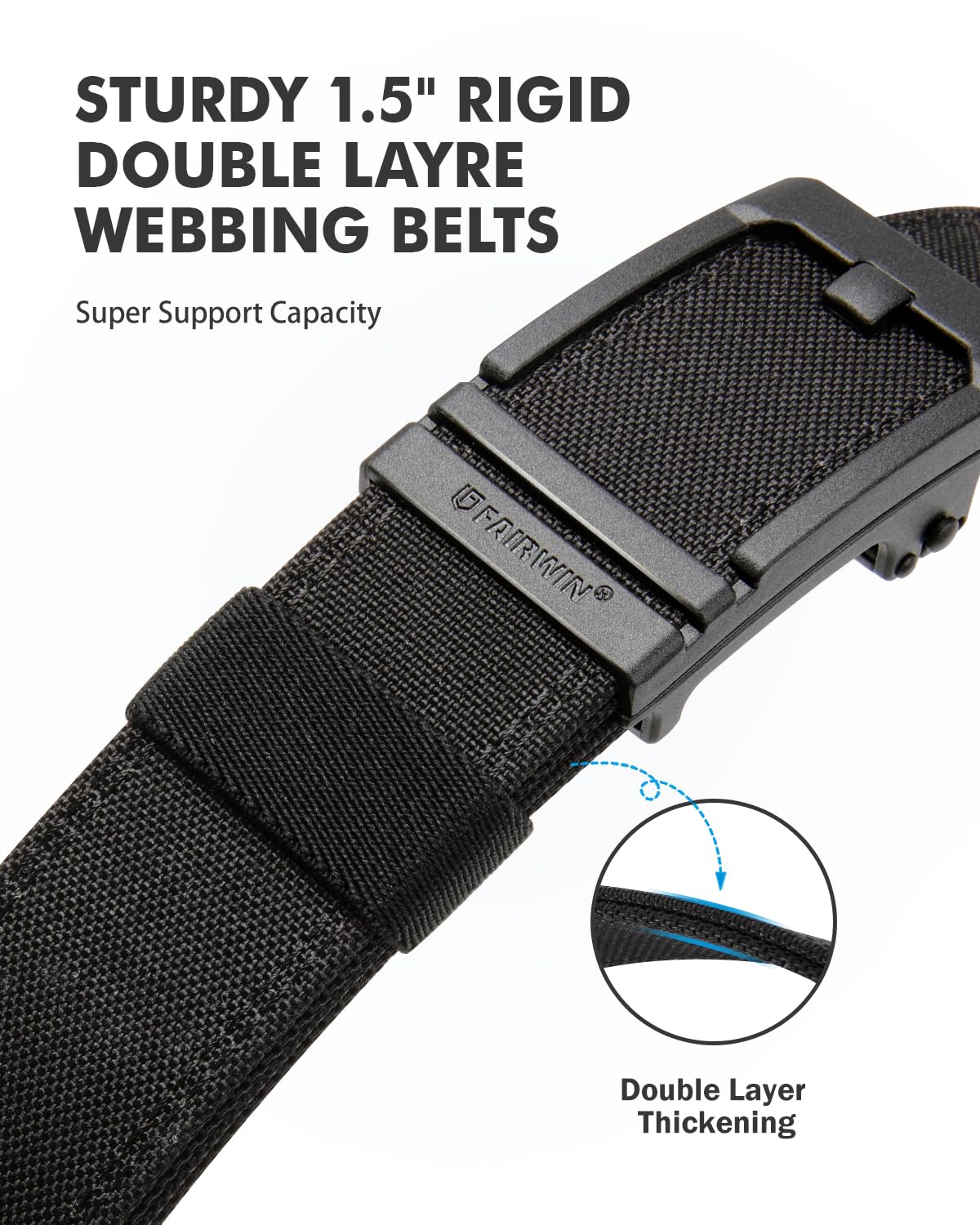 Tactical Gun Belts Rigid EDC Work Heavy Duty Concealed