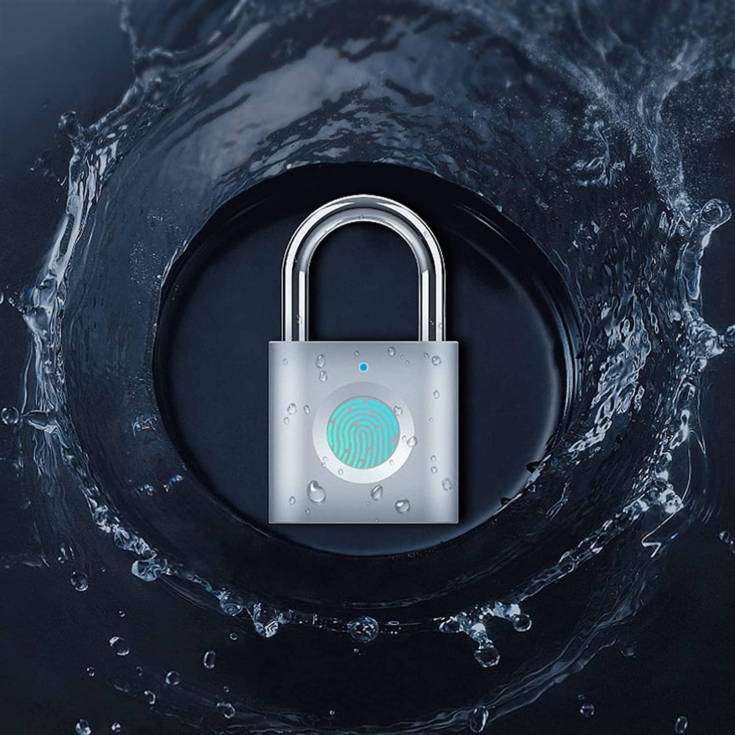 Fingerprint Padlock USB Rechargeable Smart Padlocks Portable Keyless Lock for Locker Backpack Suitcase Cabinet Bicycle