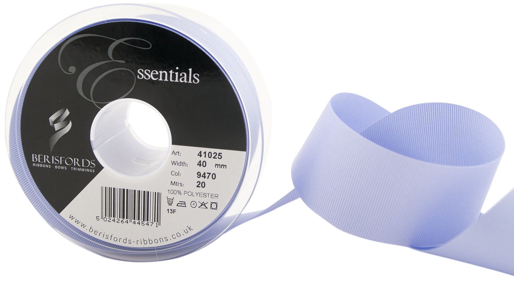 Berisfords 9470 Lilac Grosgrain Ribbon