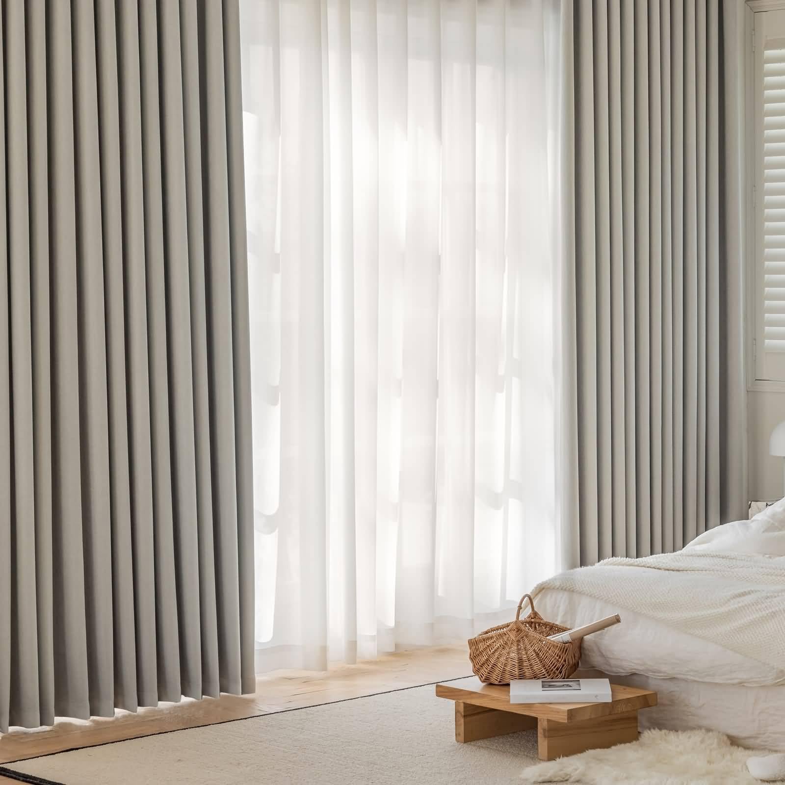 Musihy Cortinas Opacas Térmicas Para Dormitorio, Gris Oscuro, Cortinas Opacas Térmicas Para Oscurecer La Habitación, Con Ojales Para Dormitorio, Sala De Estar, 54 Pulgadas De Ancho X 108 Pulgadas De