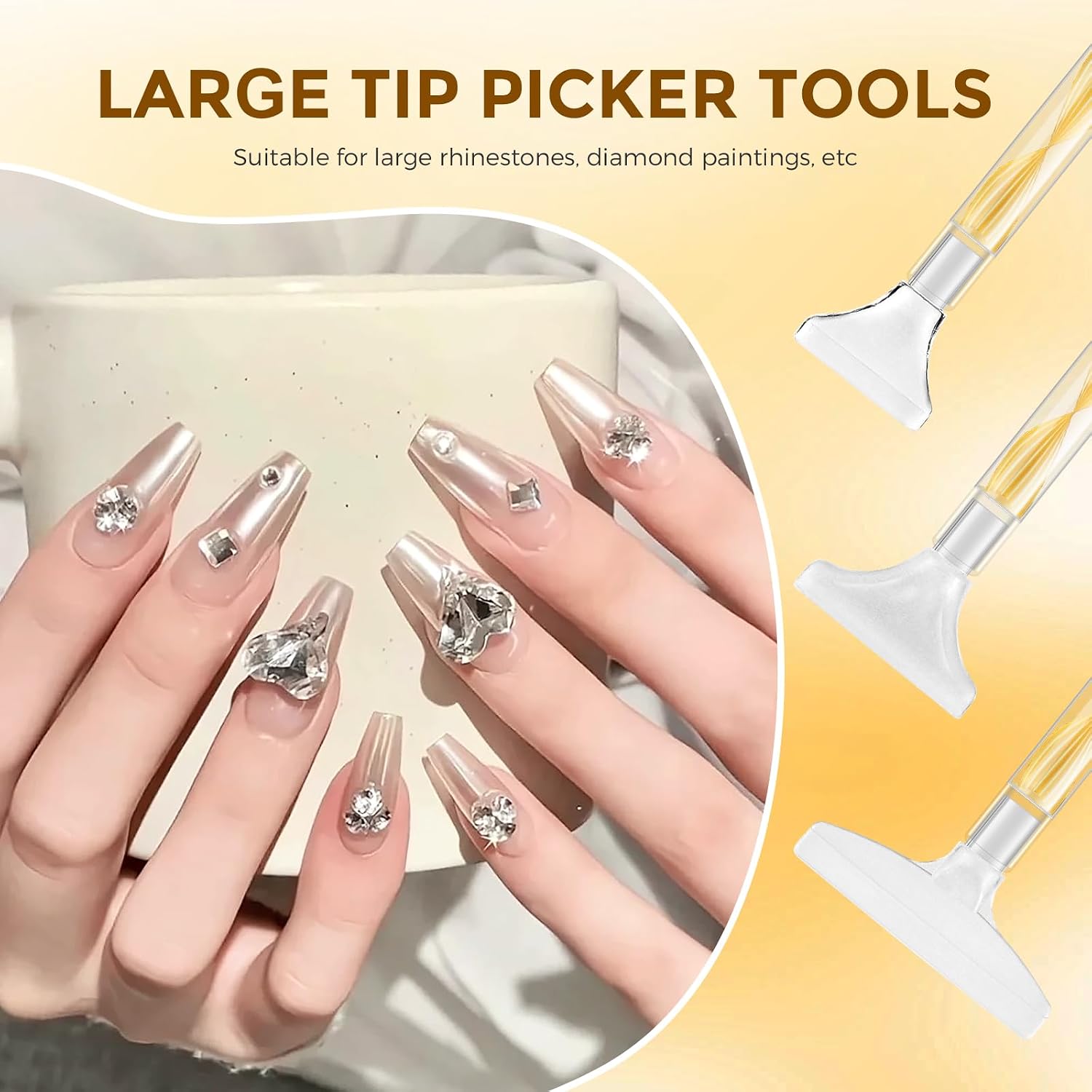 5.0 Pro Rhinestone Picker Tool Kit 16pcs, Bedazzling Pen | Diamond Art Tool image 4