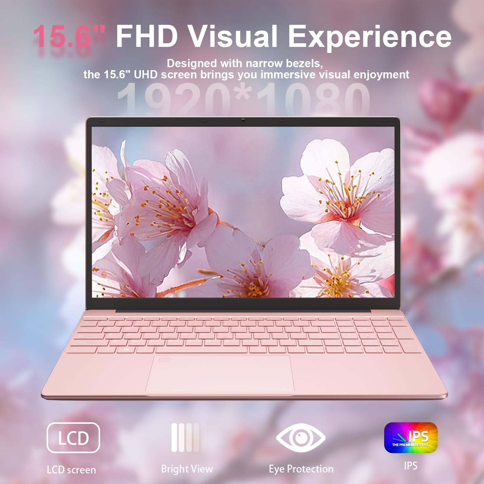 CYCLUS 15.6 Pouces IPS Ordinateur Portable Laptop N95 Processor (4C/4T, Boost 3,4 GHz), XE-LP Graphics, 16GB RAM 512 GB de SSD, Webcam, Comprend Un Cache Clavier AZERTY