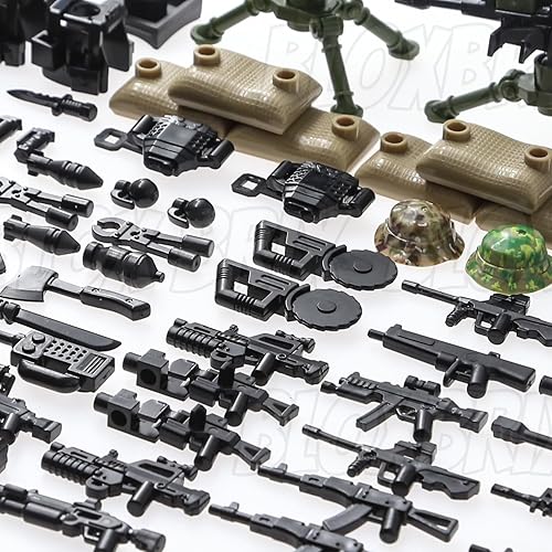 Miniatura 3 de 215 ametralladoras de armas, rifles de juguete, aplicables a las principales marcas, pistolas para minifiguras, añadir en el poste de centinela