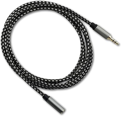 Miniatura 5 de SatelliteSale Cable de extensión auxiliar de audio de 0.138 in macho a hembra, cable de extensión auxiliar estéreo digital, cable universal de