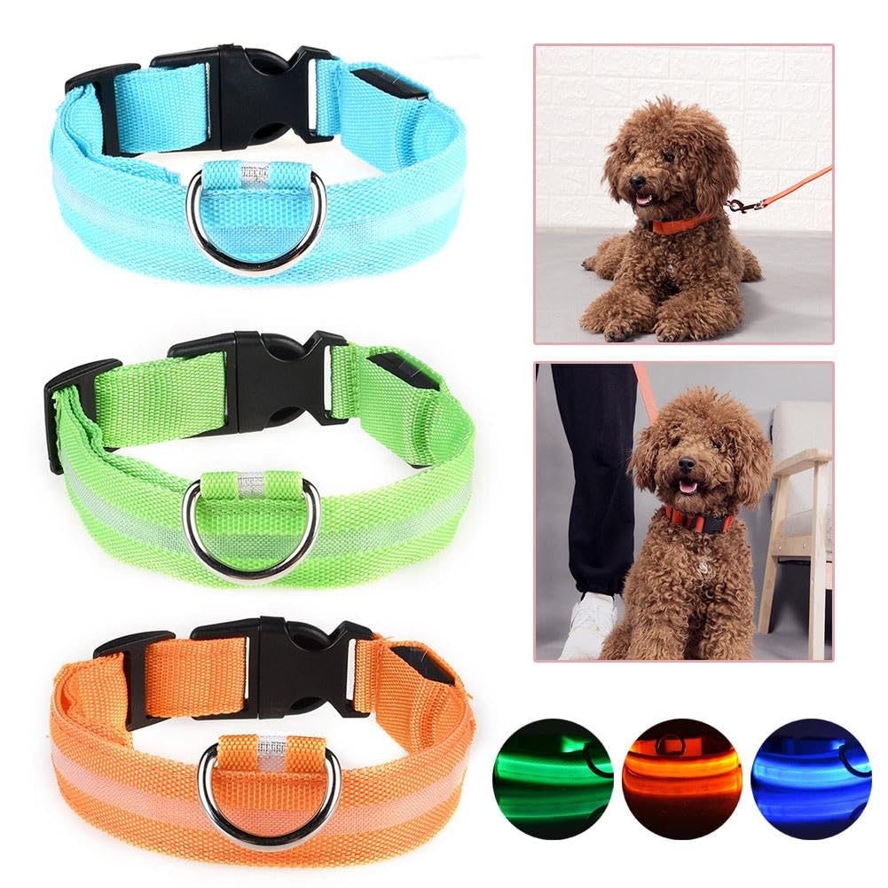 LED Halsband Voor Honden – Programmeerbaar, Oplaadbaar & Met DIY Display – Perfect Voor Nachtelijke Wandelingen (Groene Verlichting)
