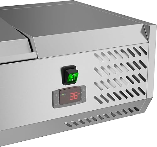 Vista 4 de KoolMore SCDC-3P-SG Refrigerador comercial, 40 pulgadas, plateado