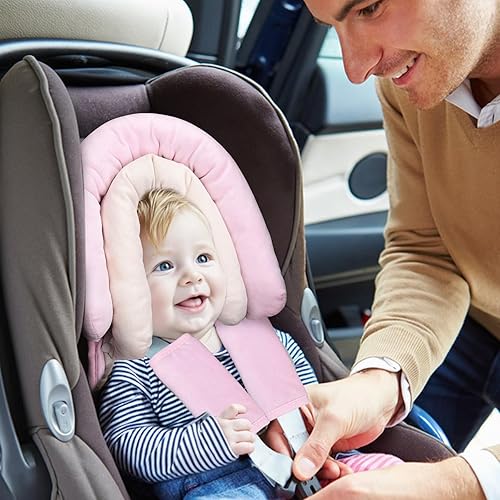 Miniatura 7 de COOLBEBE Juego de soporte y fundas de correa para bebé recién nacido, almohadillas extra suaves para asiento de automóvil, perfecto para asientos de
