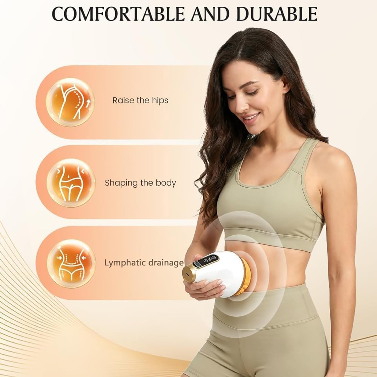 Masajeador Anticelulítico Eléctrico, Herramienta Masajeadora Anticelulítica de Mano, Máquina de Esculpir el Cuerpo, Alivia la Fatiga del Cuello, Hombros, Cintura