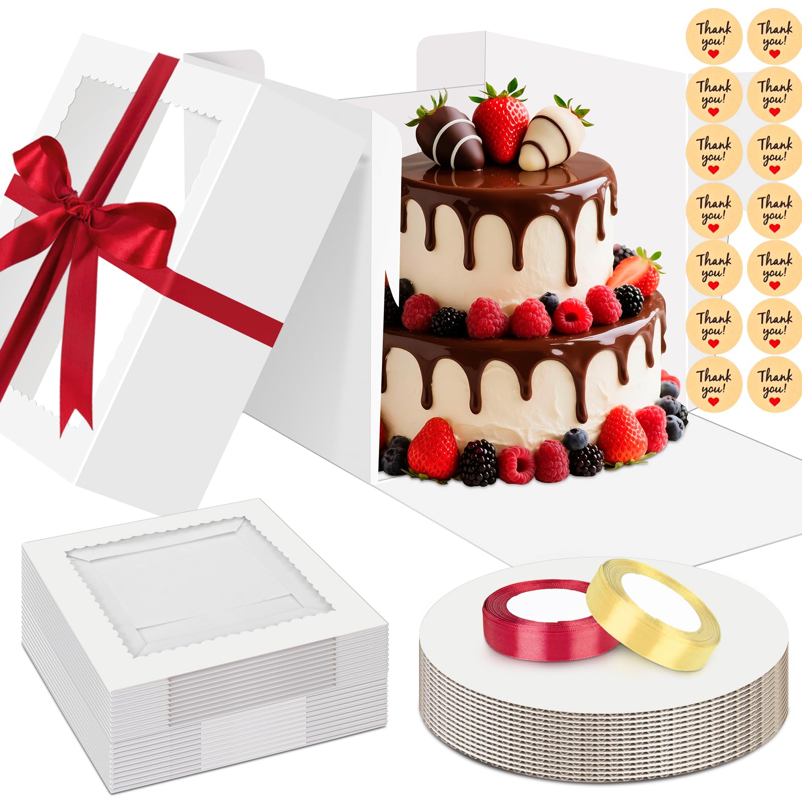 Snapklik.com : Sudaya 12x12x8 Cake Boxes