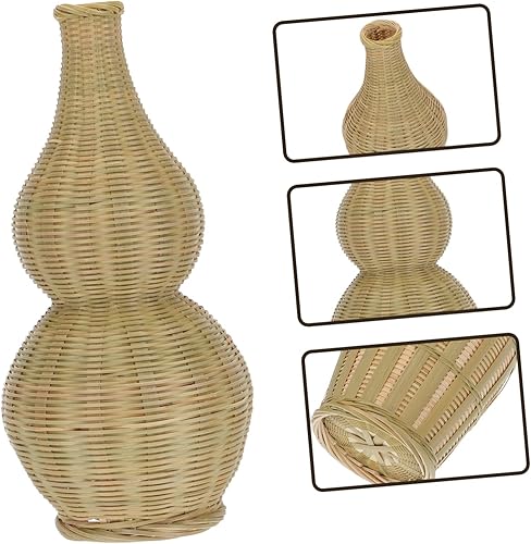 Miniatura 8 de STOBAZA 3 piezas con delicado mango de calabaza de granja para boda, centro de oficina de madera alta Cm estilo hecho a mano flor cocina piso