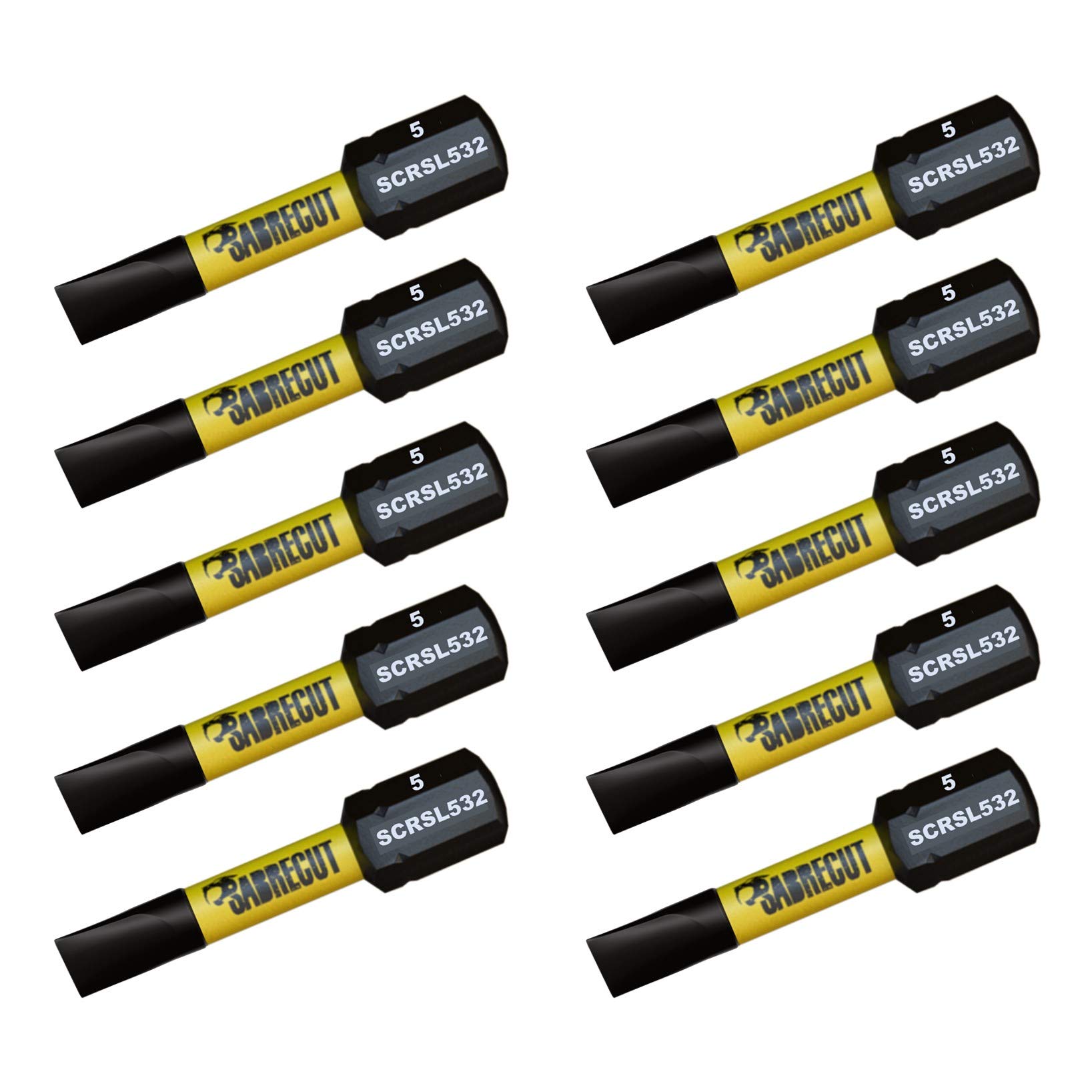 Image secondaire de Jeu d'embouts de tournevis à percussion SabreCut SL5 - 10 pièces 32 mm