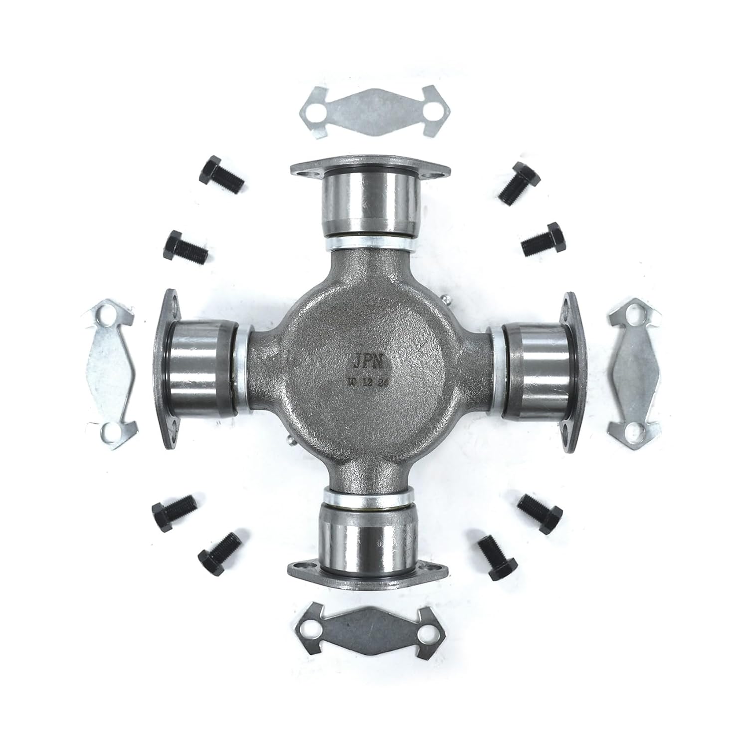 New Universal Joint Kit Replacement for 1810 Series Full Round with Bearing Cap Diameter 1.938 inch x 7.547 inch Bearing Plate BP Style U-Joint (Ref #: 5-281X, 5281X, CP281X, 7525281X, HD5281X, 381)